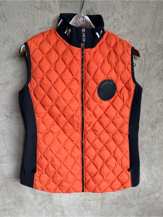 Vestrum Jackets & Blazers - Vestrum Murcia Orange Quilted Women's equestrian riding Vest size L